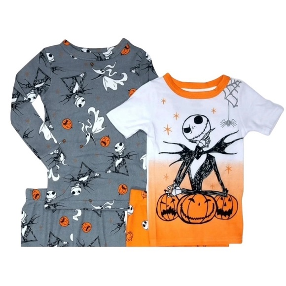 Disney Other - Disney Nightmare Before Christmas 4-Piece
Pajama Set Size 6